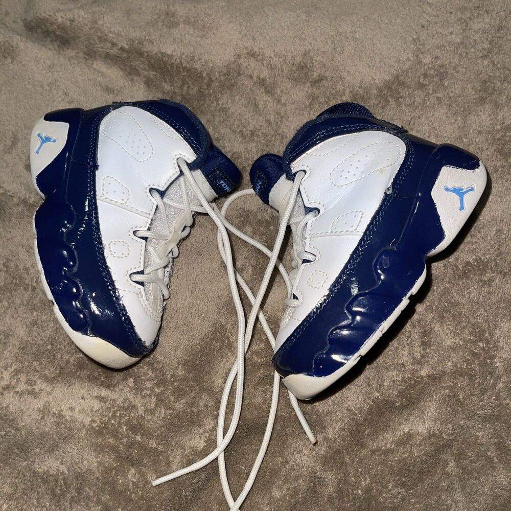 Jordan 9 Pearl Blue Baby Toddler Sneakers Size 5c